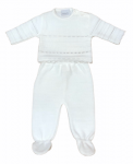 DANDELION Knitted 2-piece set - White